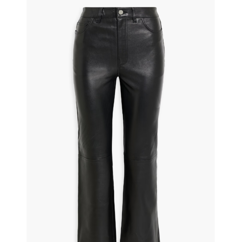 Maje Black Leather Pants